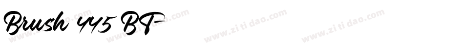 Brush 445 BT字体转换